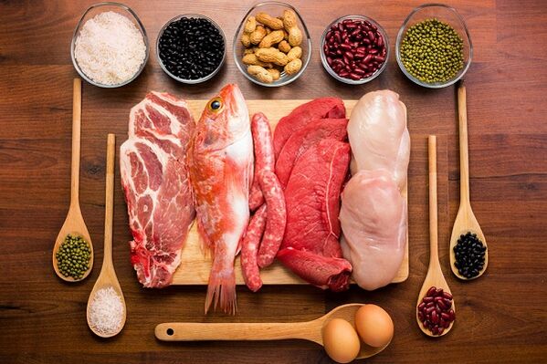 肉类和鱼类的前列腺炎显示